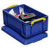 thumb-Really Useful Box Aufbewahrungsbox 9,0 l blau 39,5 x 25,5 x 15,5 cm