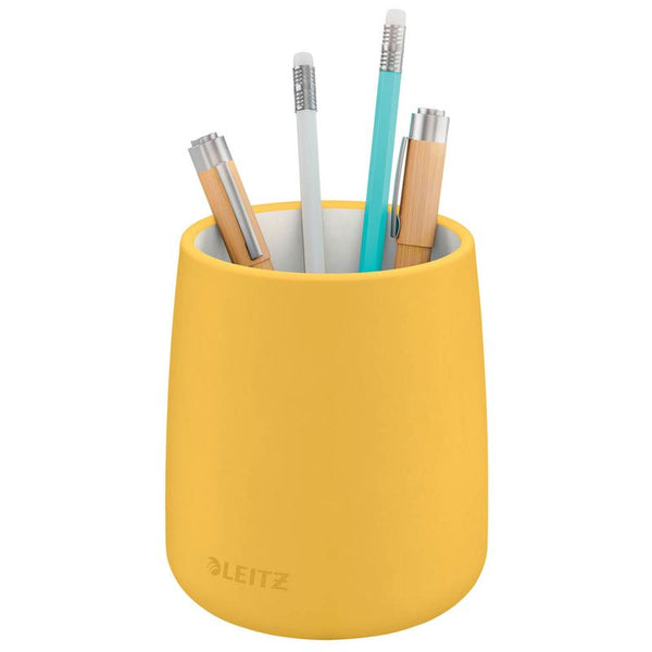 LEITZ Stiftehalter Cosy gelb Keramik 8,7 x 8,7 x 10,8 cm