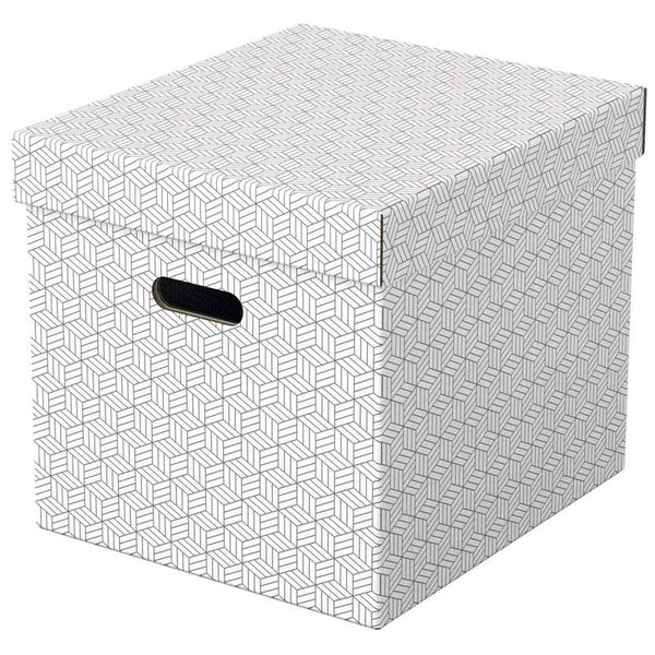3 Esselte Home Aufbewahrungsboxen 33,0 l weiß 32,0 x 36,5 x 31,5 cm