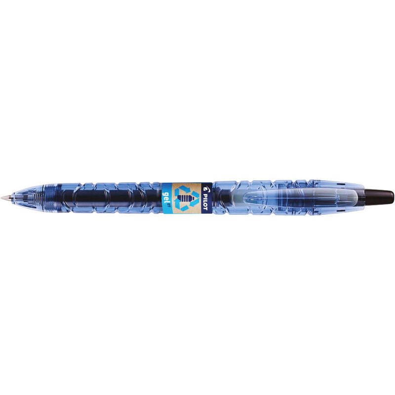 PILOT B2P „Bottle 2 Pen“ GEL Gelschreiber transparent/blau 0,7 mm, Schreibfarbe: schwarz, 1 St.