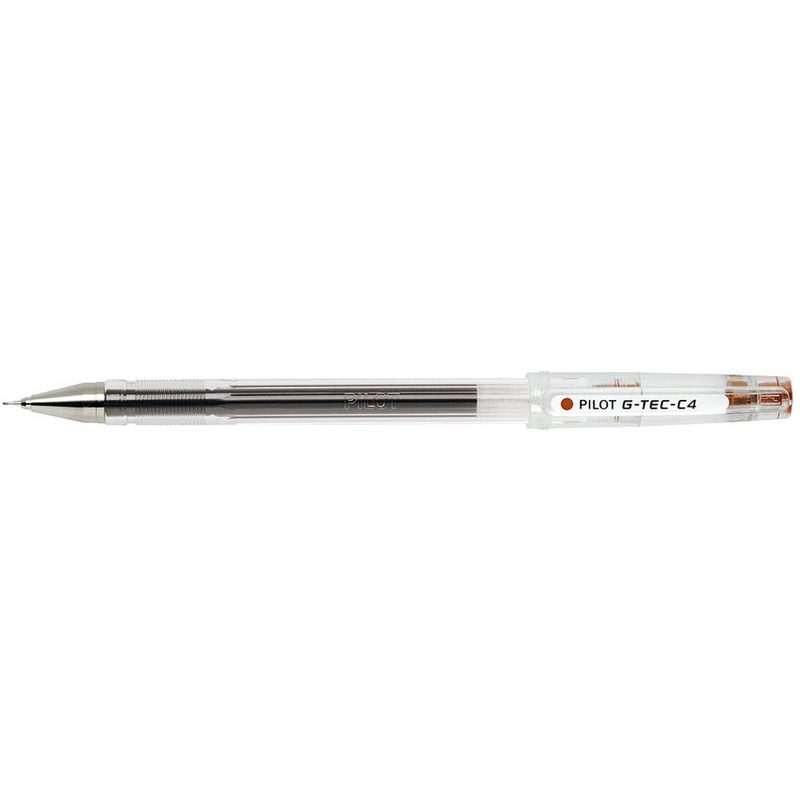 PILOT G-Tec C4 0.4 Gelschreiber transparent 0,4 mm, Schreibfarbe: braun, 1 St.