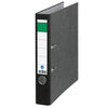 thumb-Grüner Balken Ordner schwarz marmoriert Karton 5,0 cm DIN A4