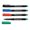 thumb-FABER-CASTELL MULTIMARK 1523 Folienstifte-Set farbsortiert permanent 4 St.