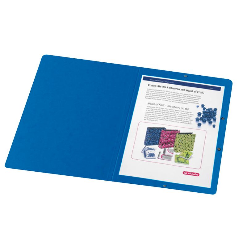 5 herlitz Eckspanner easy orga DIN A4 blau