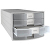 thumb-HAN Schubladenbox Impuls  transparent 1012-63, DIN C4 mit 4 Schubladen