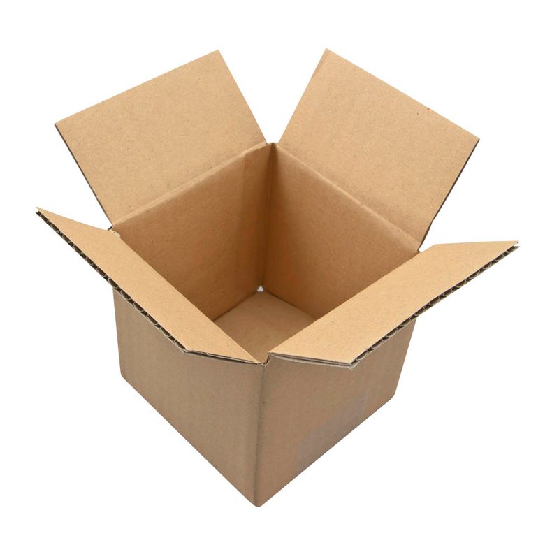 20 Nestler Wellpapp-Faltkartons 1-wellig braun 10,7 x 10,7 x 11,3 cm Außenmaß