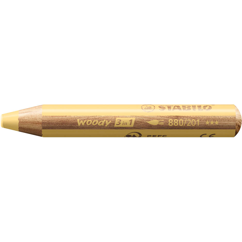 STABILO woody 3 in 1 Buntstift gelb, 1 St.