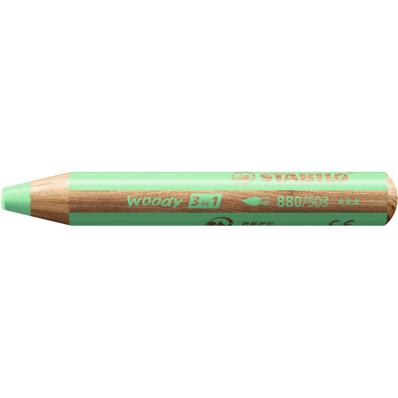 STABILO woody 3 in 1 Buntstift grün, 1 St.