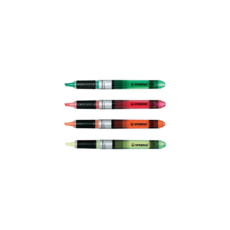 STABILO NAVIGATOR Textmarker farbsortiert, 4 St.