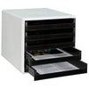 thumb-M&M Schubladenbox  schwarz 30050901, DIN A4 mit 5 Schubladen