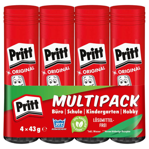 4 Pritt ORIGINAL Klebestifte 43,0 g