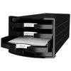 thumb-HAN Schubladenbox IMPULS  schwarz 1013-13, DIN C4 mit 4 Schubladen