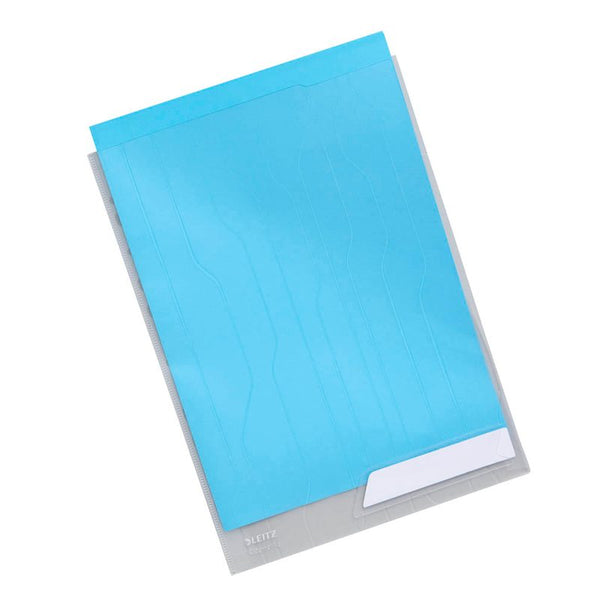 5 LEITZ Prospekthüllen CombiFile DIN A4 transparent genarbt 0,20 mm