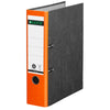 thumb-LEITZ 1080 Ordner orange marmoriert Karton 8,0 cm DIN A4
