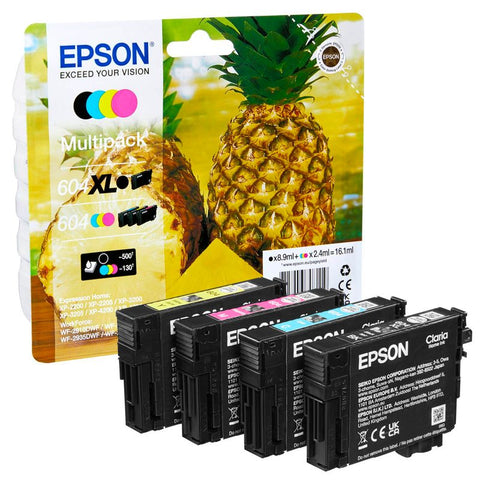 EPSON 604/604XL T10H94  schwarz, cyan, magenta, gelb Druckerpatronen, 4er-Set