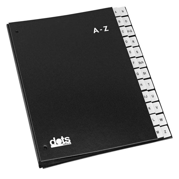 dots Pultordner A-Z schwarz