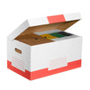 thumb-10 Cartonia Archivcontainer weiß/rot 54,8 x 36,4 x 26,8 cm