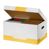 thumb-10 Cartonia Archivcontainer weiß/gelb 54,8 x 36,4 x 26,8 cm