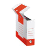thumb-10 Cartonia Archivboxen weiß/rot 8,3 x 34,0 x 25,2 cm