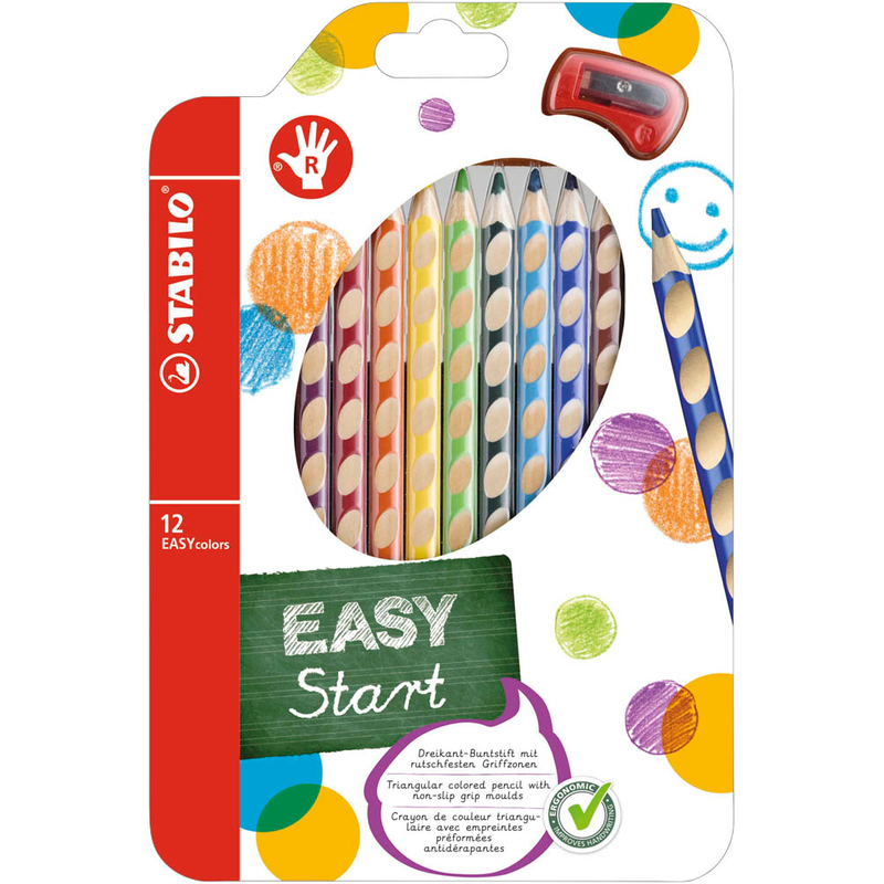 STABILO EASYcolors R Buntstifte farbsortiert, 12 St.