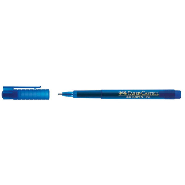 FABER-CASTELL Broadpen Document 1554 Fineliner blau 0,8 mm, 1 St.