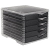 thumb-styro Schubladenbox styroswingbox light  anthrazit 275-8430.924, DIN C4 mit 5 Schubladen