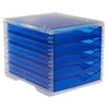 thumb-styro Schubladenbox styroswingbox light  blau 275-8430.324, DIN C4 mit 5 Schubladen
