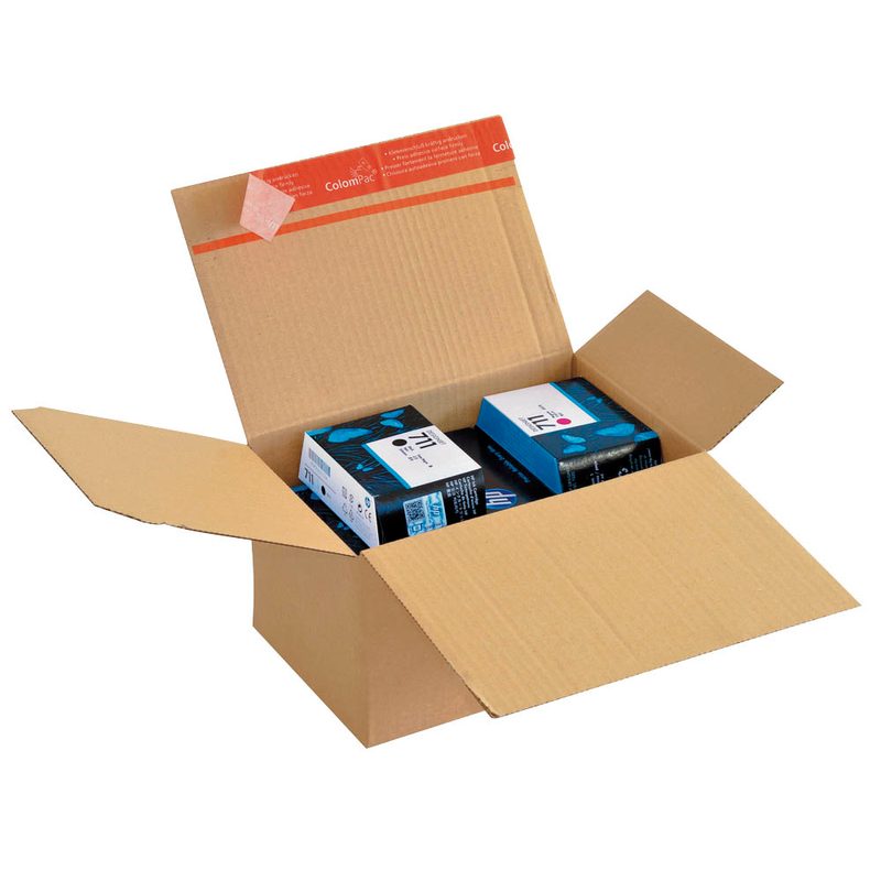 10 ColomPac® Versandkartons Blitzbodenkartons 23,5 x 17,0 x 13,5 cm