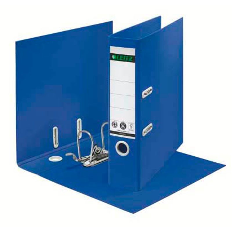 LEITZ recycle 1018 Ordner blau Karton 8,0 cm DIN A4