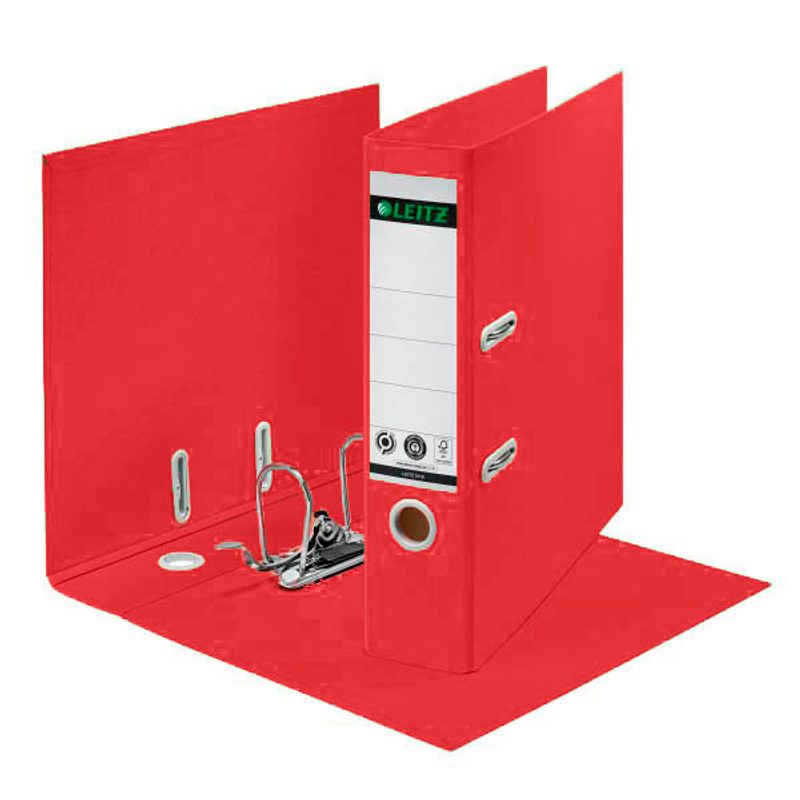 LEITZ recycle 1018 Ordner rot Karton 8,0 cm DIN A4