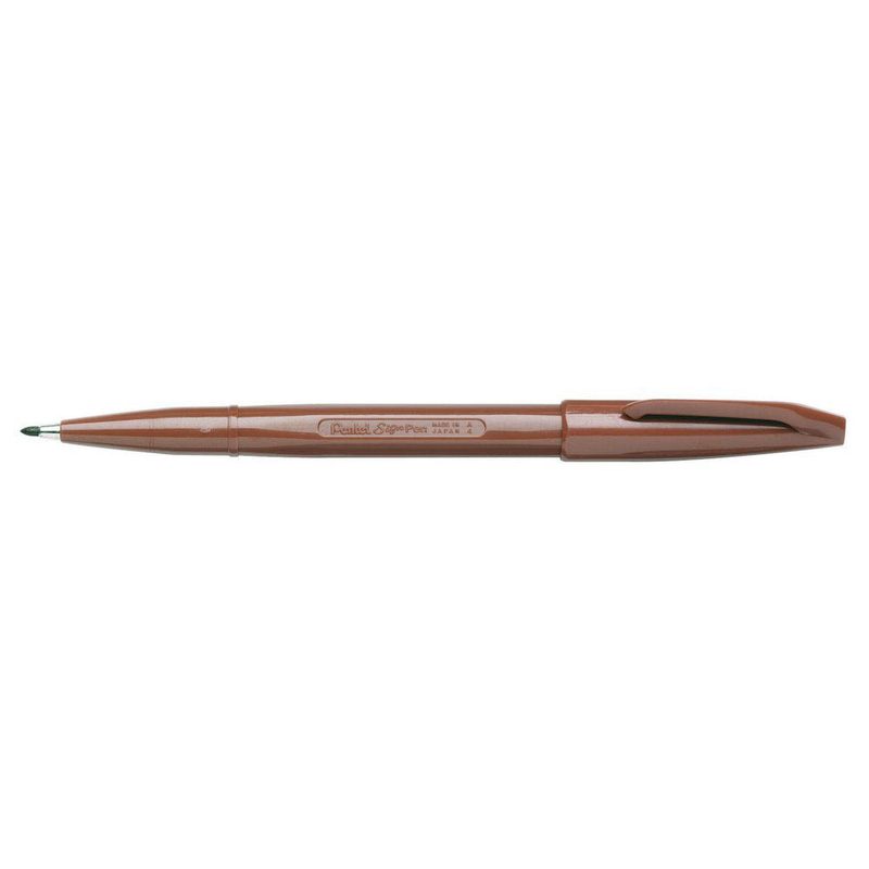 Pentel Sign Pen Filzstift braun, 1 St.