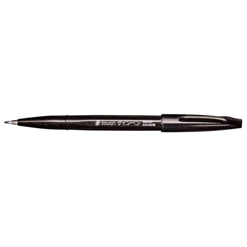Pentel SES15C-A Brush-Pen schwarz, 1 St.