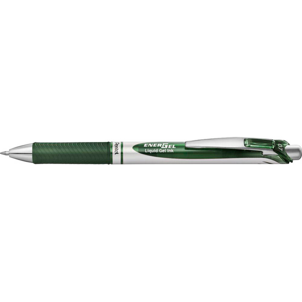 Pentel EnerGel BL77 Gelschreiber olivgrün/silber 0,35 mm, Schreibfarbe: grün, 1 St.