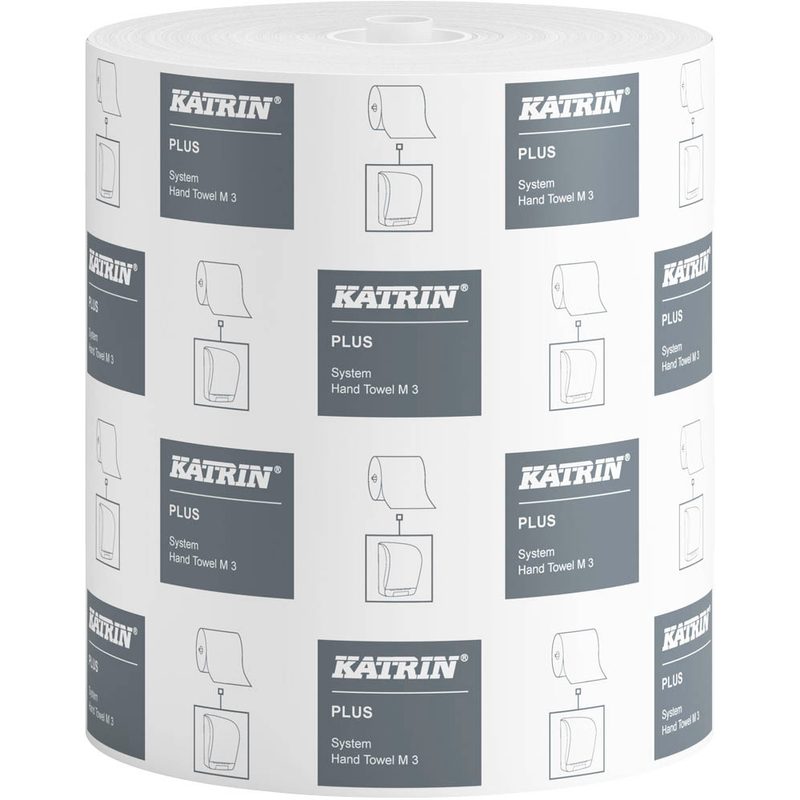 6 KATRIN Handtuchrollen Plus System M3 3-lagig weiß