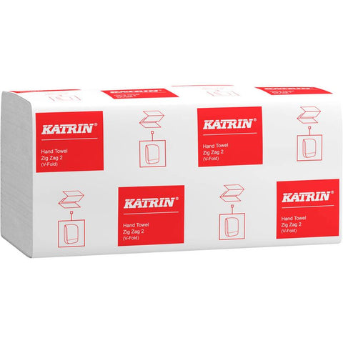 KATRIN Papierhandtücher 45570 Zick Zack 2 Zick-Zack-Falzung 2-lagig 4.000 Tücher