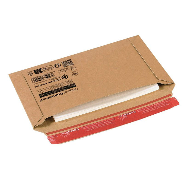 20 ColomPac® Kartonversandtaschen braun für DIN B4