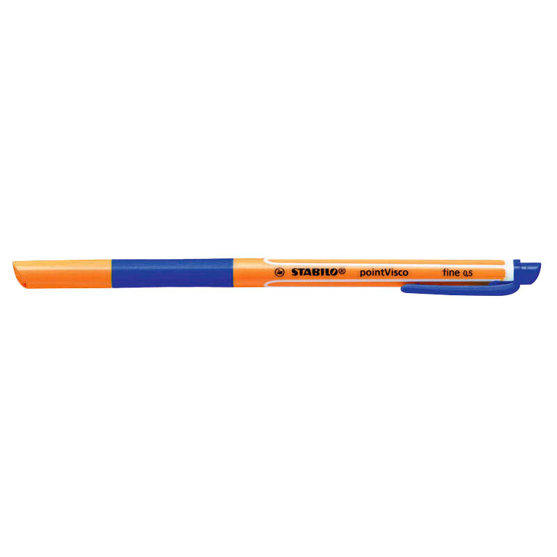 STABILO pointVisco Gelschreiber orange 0,5 mm, Schreibfarbe: grün, 10 St.