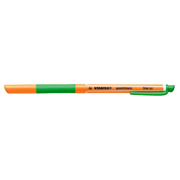 STABILO pointVisco Gelschreiber orange 0,5 mm, Schreibfarbe: grün, 10 St.