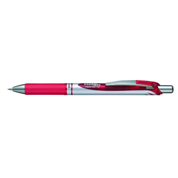 Pentel EnerGel BL77 Gelschreiber rot/silber 0,35 mm, Schreibfarbe: rot, 1 St.