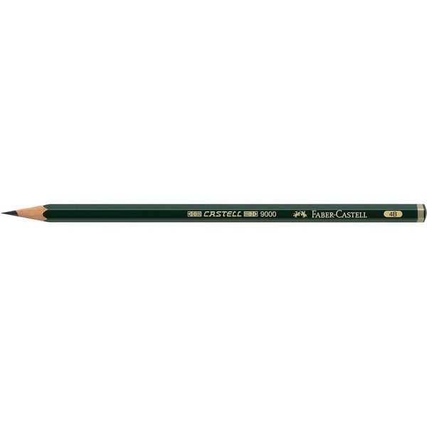 FABER-CASTELL 9000 Bleistift 4B grün, 1 St.