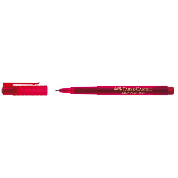 FABER-CASTELL Broadpen Document 1554 Fineliner rot 0,8 mm, 1 St.