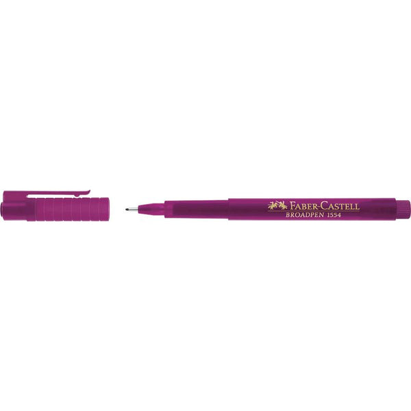 FABER-CASTELL Broadpen Document 1554 Fineliner pink 0,8 mm, 1 St.