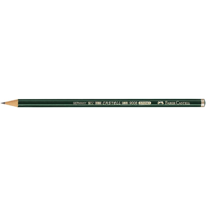 FABER-CASTELL 9008 Stenobleistift 2B grün, 1 St.