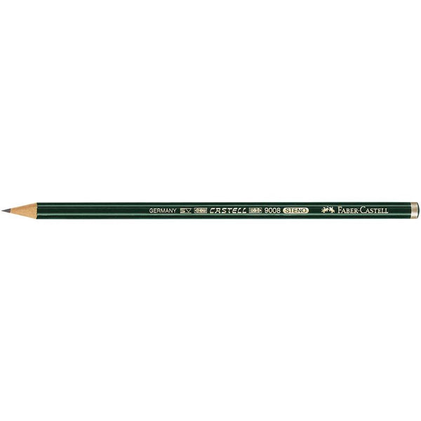 FABER-CASTELL 9008 Stenobleistift 2B grün, 1 St.