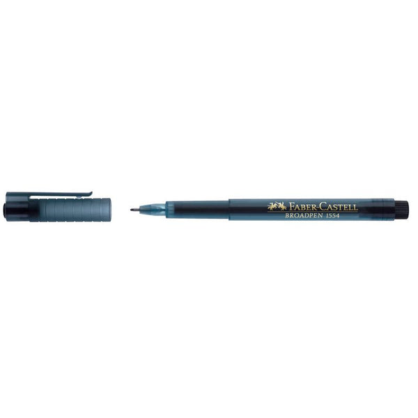 FABER-CASTELL Broadpen Document 1554 Fineliner schwarz 0,8 mm, 1 St.