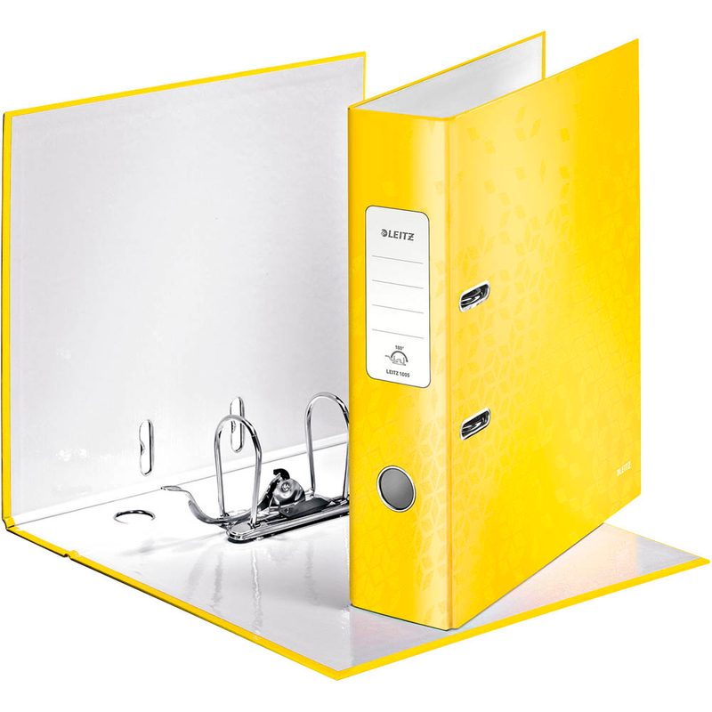 LEITZ Ordner gelb Karton 8,0 cm DIN A4