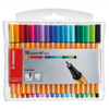 thumb-STABILO Point 88 Mini Fineliner farbsortiert 0,4 mm, 18 St.