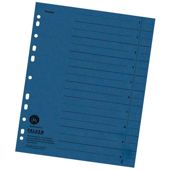 FALKEN Trennblätter 1-0 blau, 100 St.