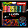 thumb-STABILO pointMax ARTY Filzstifte farbsortiert, 18 St.
