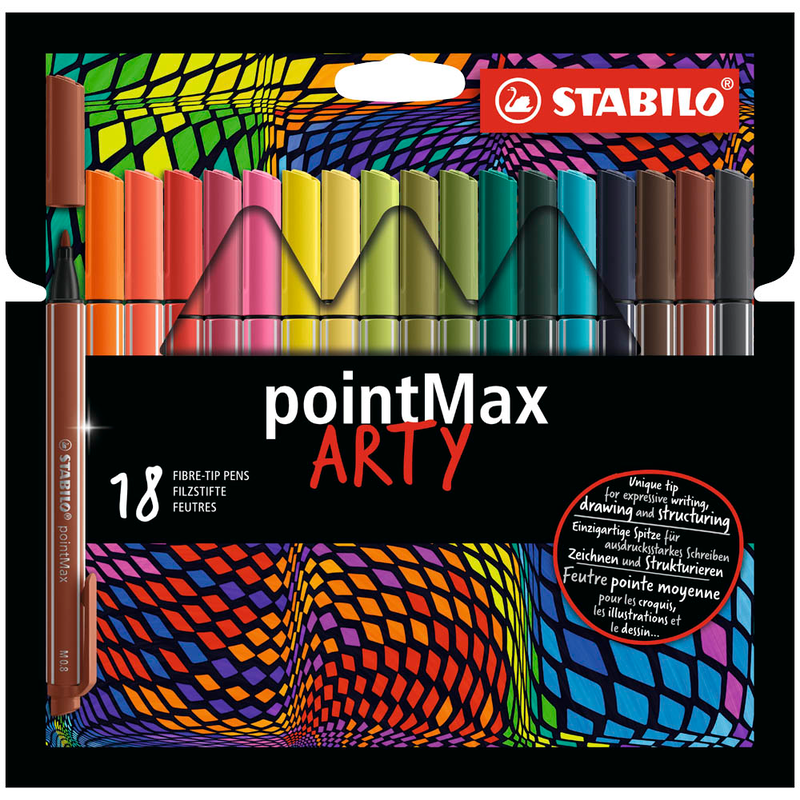 STABILO pointMax ARTY Filzstifte farbsortiert, 18 St.